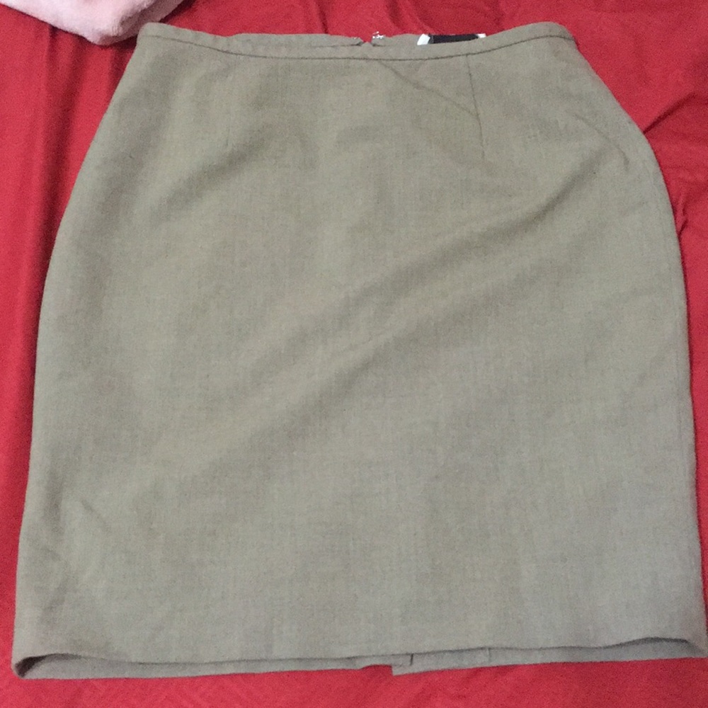 Tan Calvin Klein Office Skirt